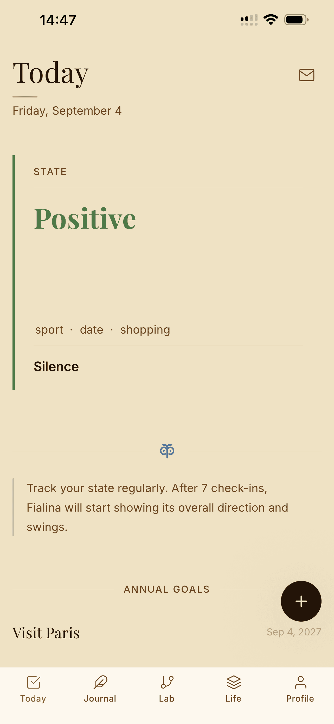 Observe how each day felt.