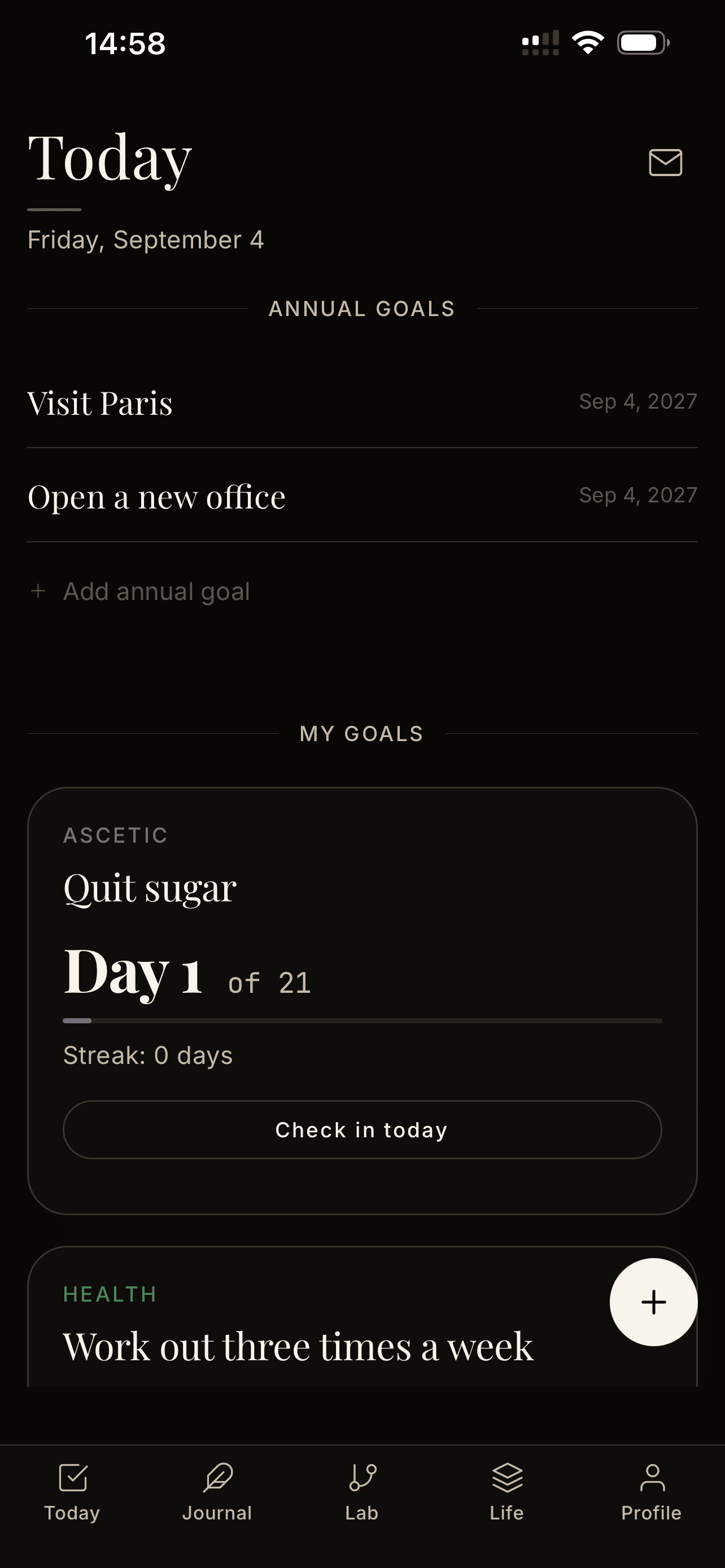 Build consistency over time.