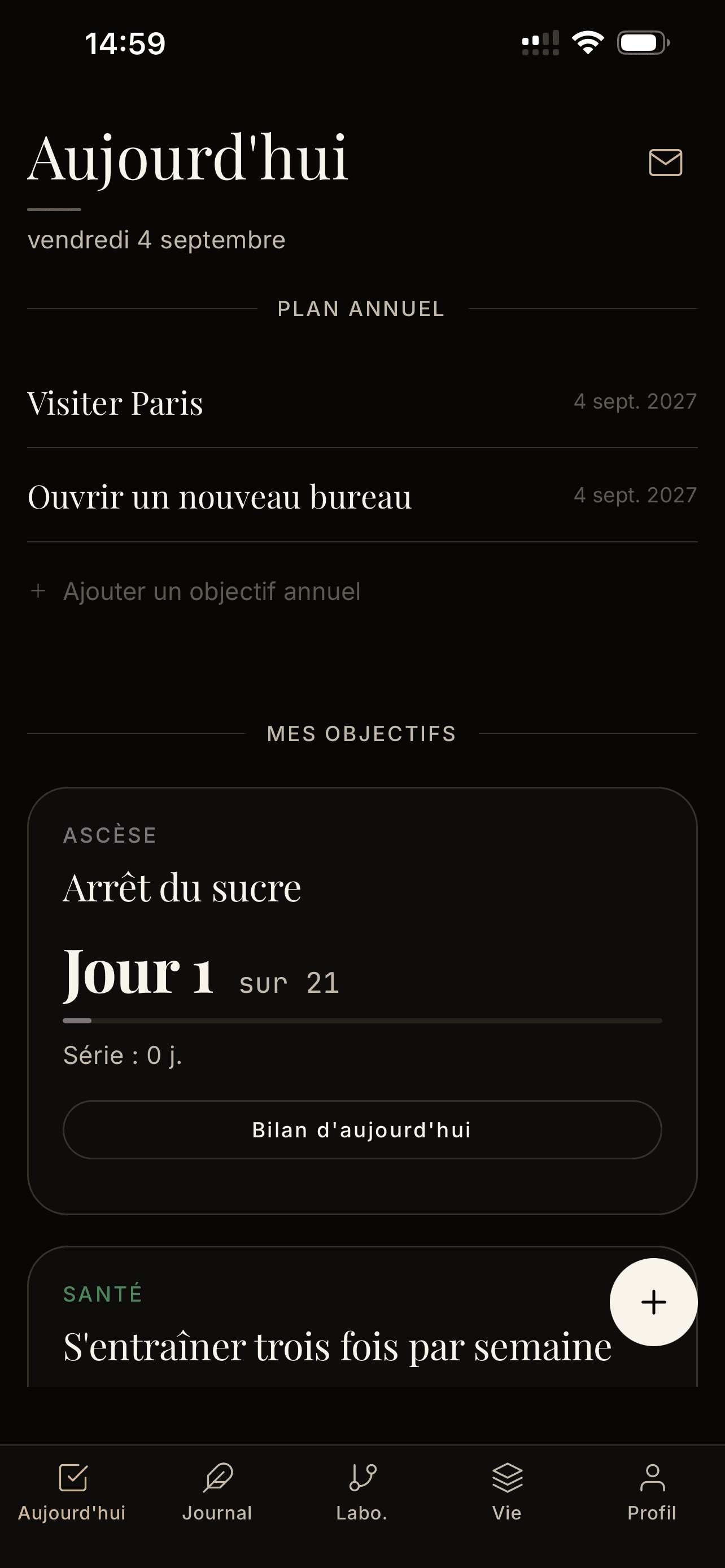 Construisez une régularité dans le temps.